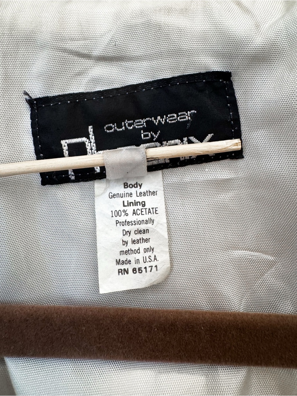 Vintage 90’s Western Leather Fringe Jacket, Off-White - Picture 9 of 10